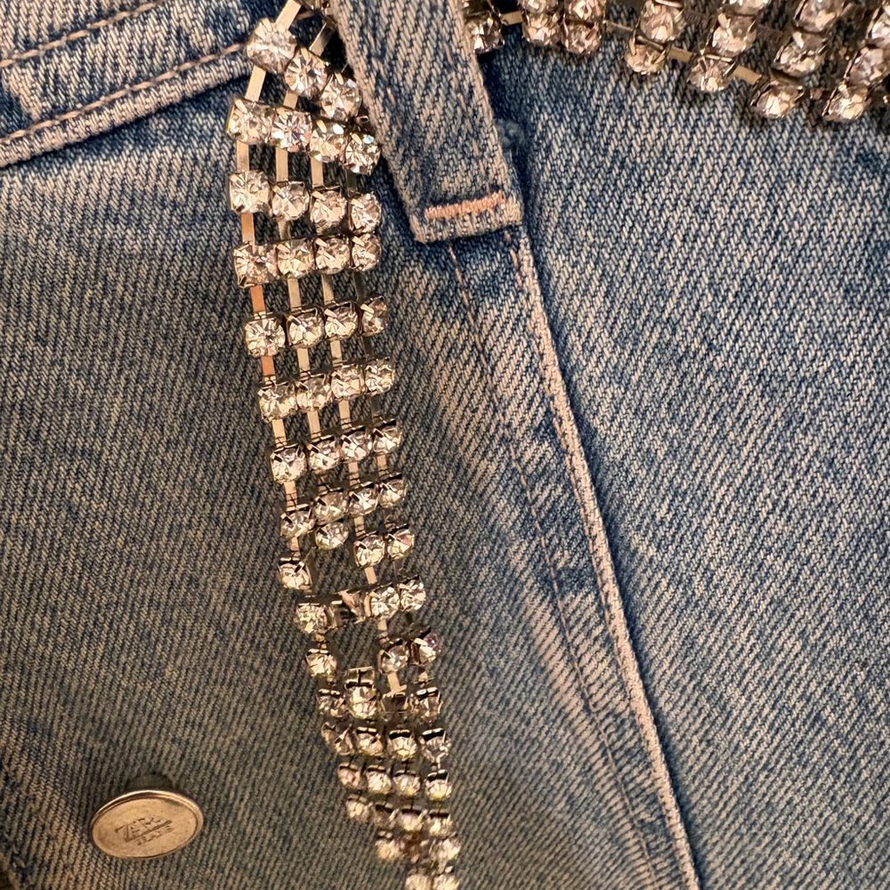 Zara Blue Denim Belted Jacket - Picture 4 of 4